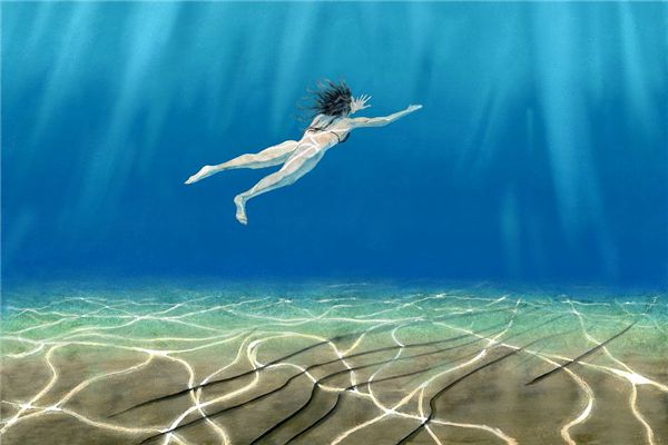 I dreamed of swimming naked in the water.