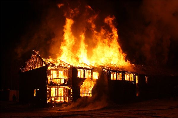I dreamed that my house burned down.