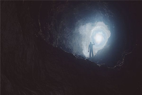 I dreamed of walking down a dark cave.