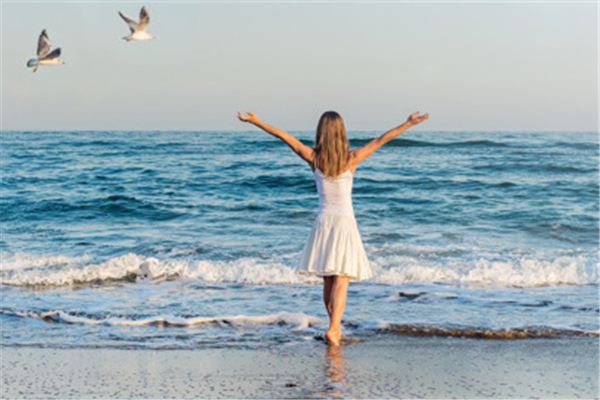 I dreamed of walking on the beach.