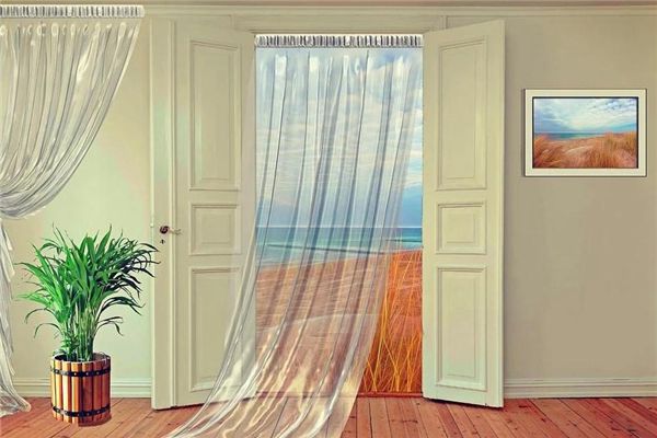 I dreamed that the wind blew the door open.